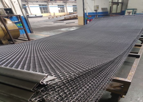 High Carbon Steel Wire Mining 19.04mm Vibrating Screen Mesh